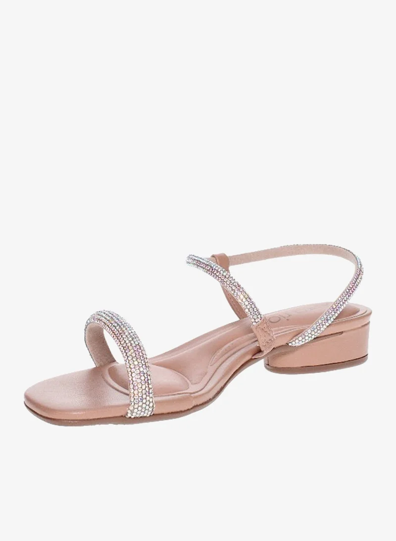 Beira Rio  Beira Rio Ladies Low Heel Sandals Beige | Made In Brazil for Women | Best Price UAE