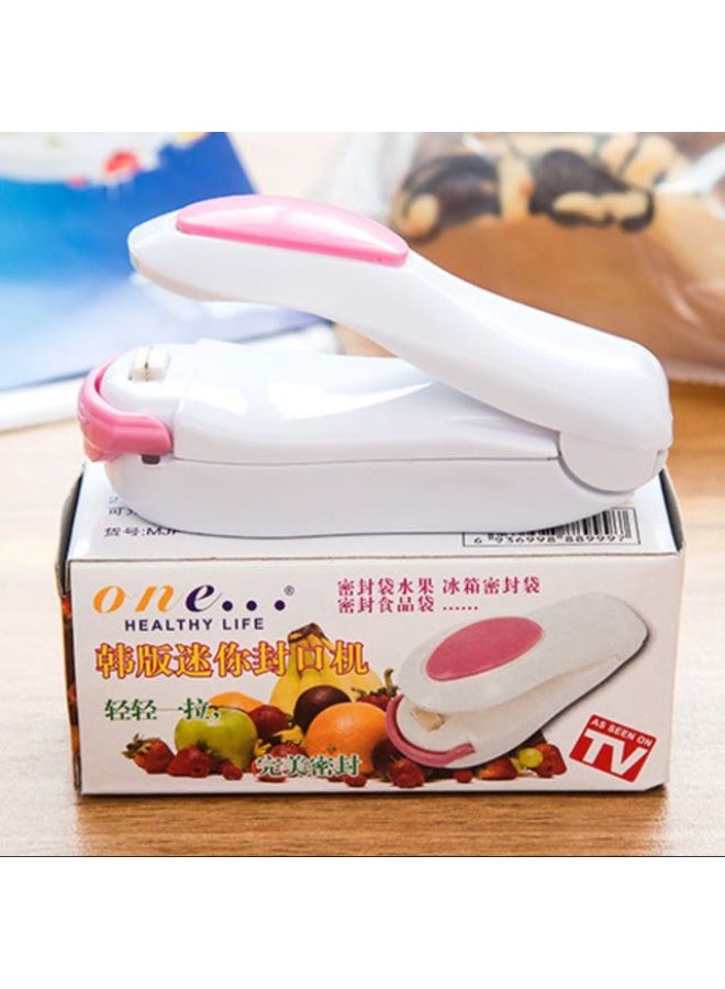 2 Packs Mini Heat Sealing Machine for Home Use, Handheld Mini Portable Sealing Machine for Packing Polybags & Packets | Pack Snacks After Use - Image 1