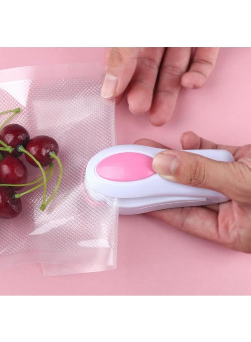 2 Packs Mini Heat Sealing Machine for Home Use, Handheld Mini Portable Sealing Machine for Packing Polybags & Packets | Pack Snacks After Use - Image 3