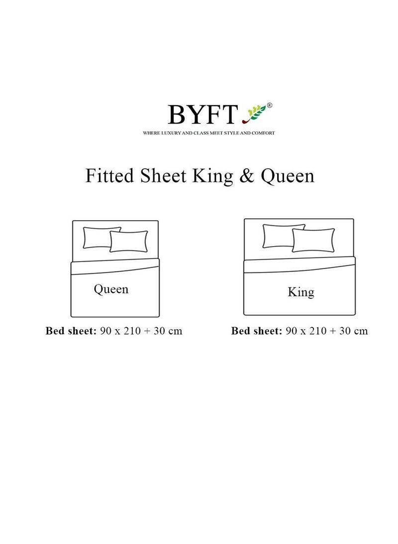 BYFT Orchard Exclusive (Sea Green) Single Size Flat Sheet (160 x 280 Cm -Set of 1 Pc)  Cotton percale Weave, Soft and Luxurious, High Quality Bed linen -180 TC  - Image 5
