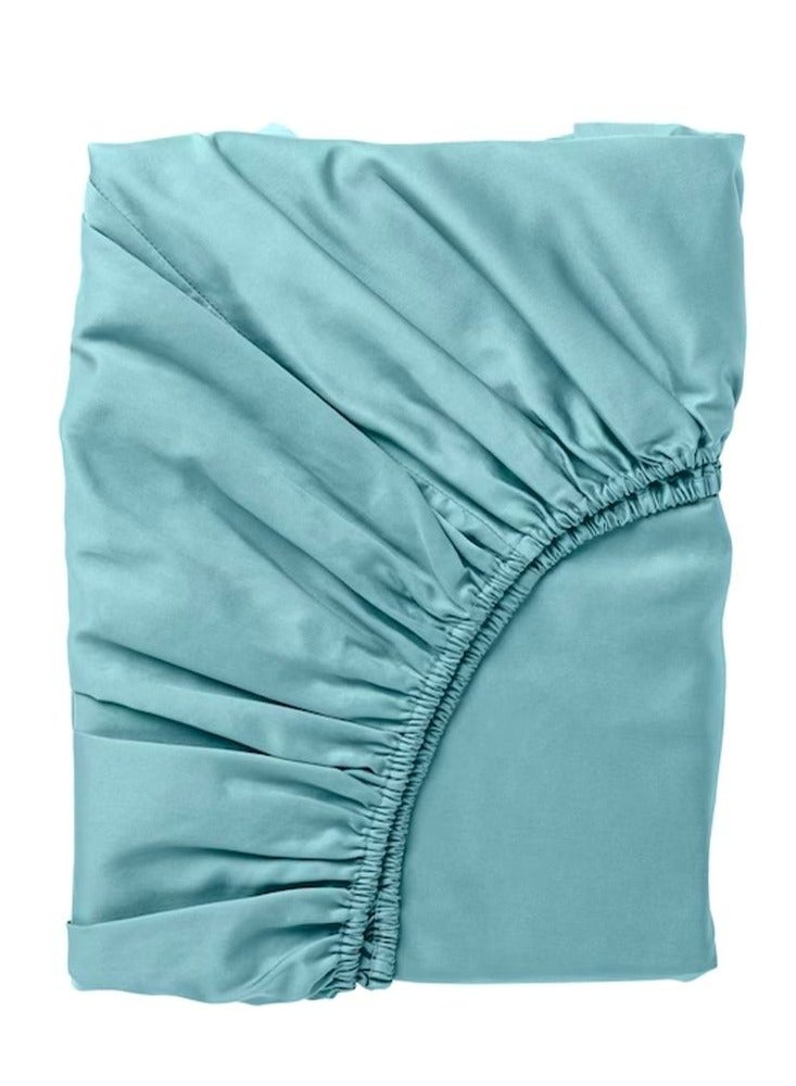 BYFT Orchard Exclusive (Sea Green) Single Size Flat Sheet (160 x 280 Cm -Set of 1 Pc)  Cotton percale Weave, Soft and Luxurious, High Quality Bed linen -180 TC  - Image 2