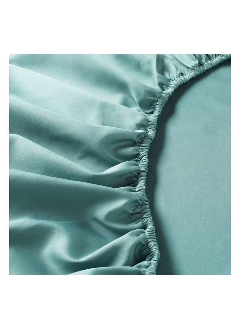 BYFT Orchard Exclusive (Sea Green) Single Size Flat Sheet (160 x 280 Cm -Set of 1 Pc)  Cotton percale Weave, Soft and Luxurious, High Quality Bed linen -180 TC  - Image 3