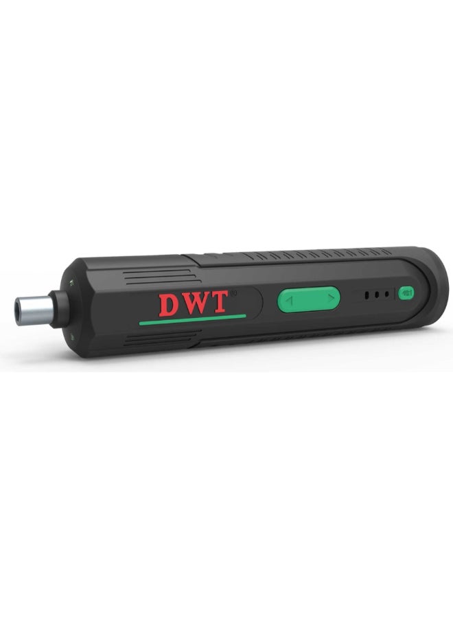 DWT 3.6V Rechargeable Cordless Screwdriver Black and Green 20.3 x 6.5 x 14 cm ASCP-04 IMC - Image 1