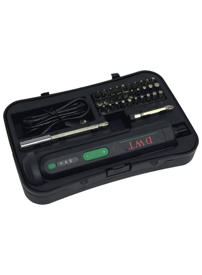 DWT 3.6V Rechargeable Cordless Screwdriver Black and Green 20.3 x 6.5 x 14 cm ASCP-04 IMC - Image 3