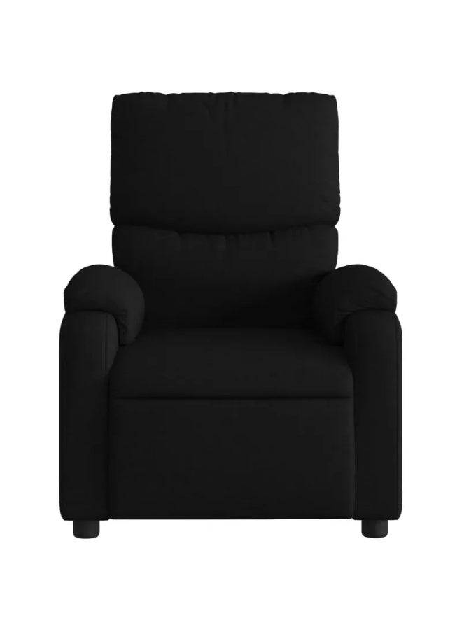 فيداكسل كرسي استرخاء للتدليك من القماش الأسود من فيدا إكس إل - إمالة يدوية، نظام تدليك بالاهتزاز بست نقاط، حشوة مريحة، إطار من الخشب/المعدن - Image 2