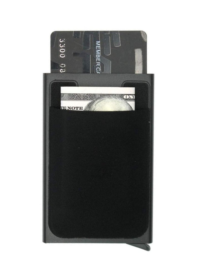 Generic - Pop Up Wallet, Credit Card Holder For Men and Women RFID Blocking Metal Case - Image 1
