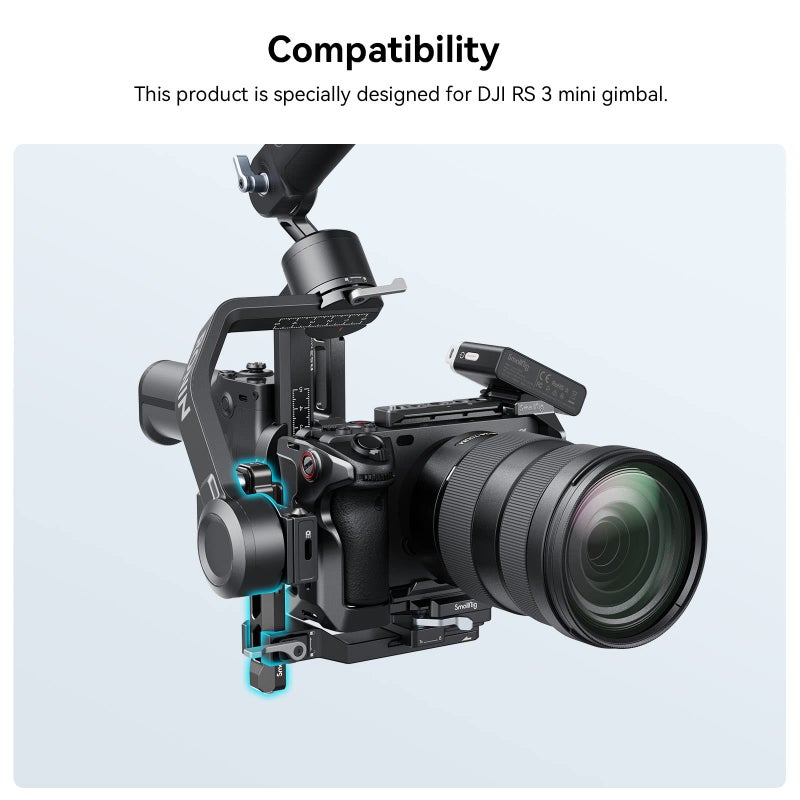 SmallRig Extended Vertical Arm for DJI RS 3 Mini, Extension Mount Plate for DJI RS 3 Mini - 4196 - Image 2