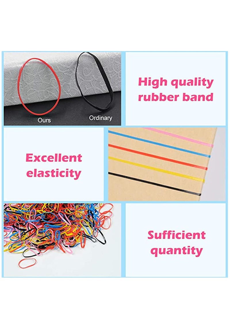 Suntown Elastic Hair Ties, Ponytail Holders No Crease Hair Bands for Women Girls Hair Elastics Hair Ties Ponytail Holders Hair Bands Bulk 2000 Pieces - Image 5