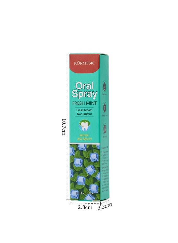 Kormesic Fresh Mint Oral Spray 18ml - Instant Fresh Breath - Image 2