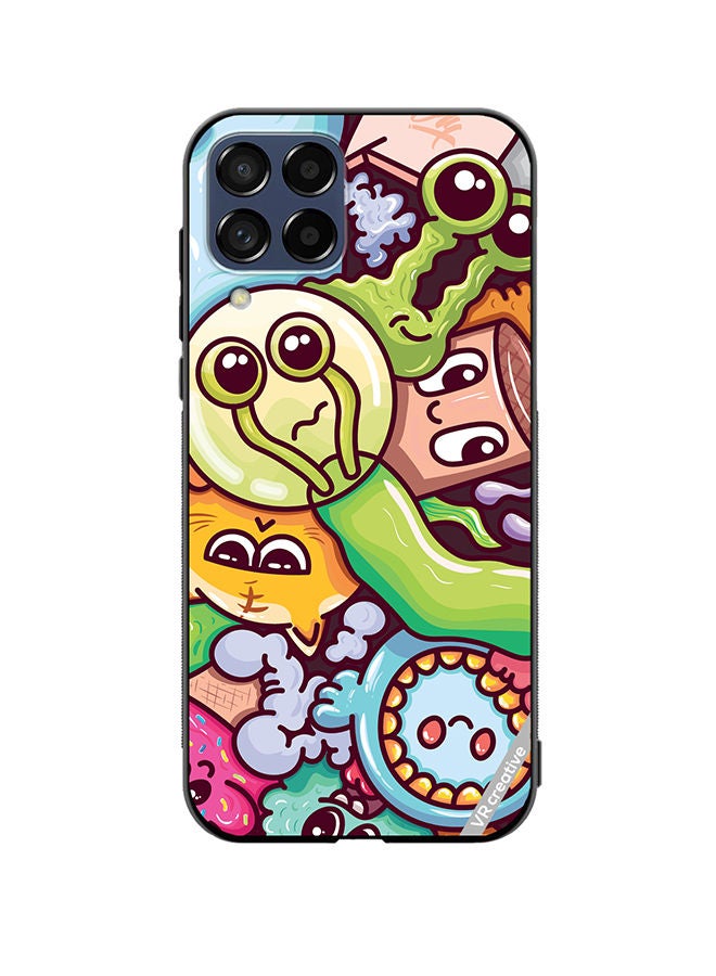 VR CREATIVE Protective Case Cover For Samsung Galaxy M53 Graphitti Design Multicolour - Image 1