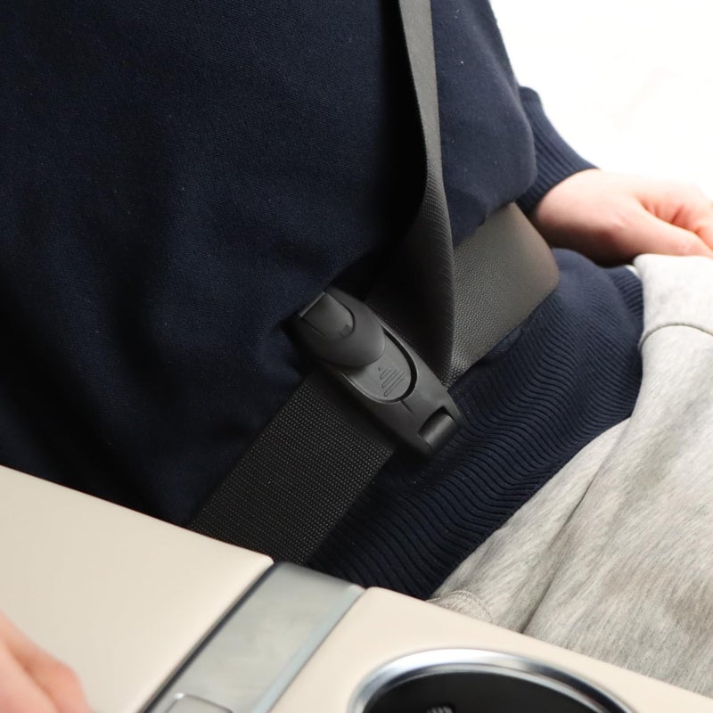 QWORK 2PCS Car Seatbelt Clip Universal Seatbelt Adjuster for Optimal Comfort & Safety - Image 3