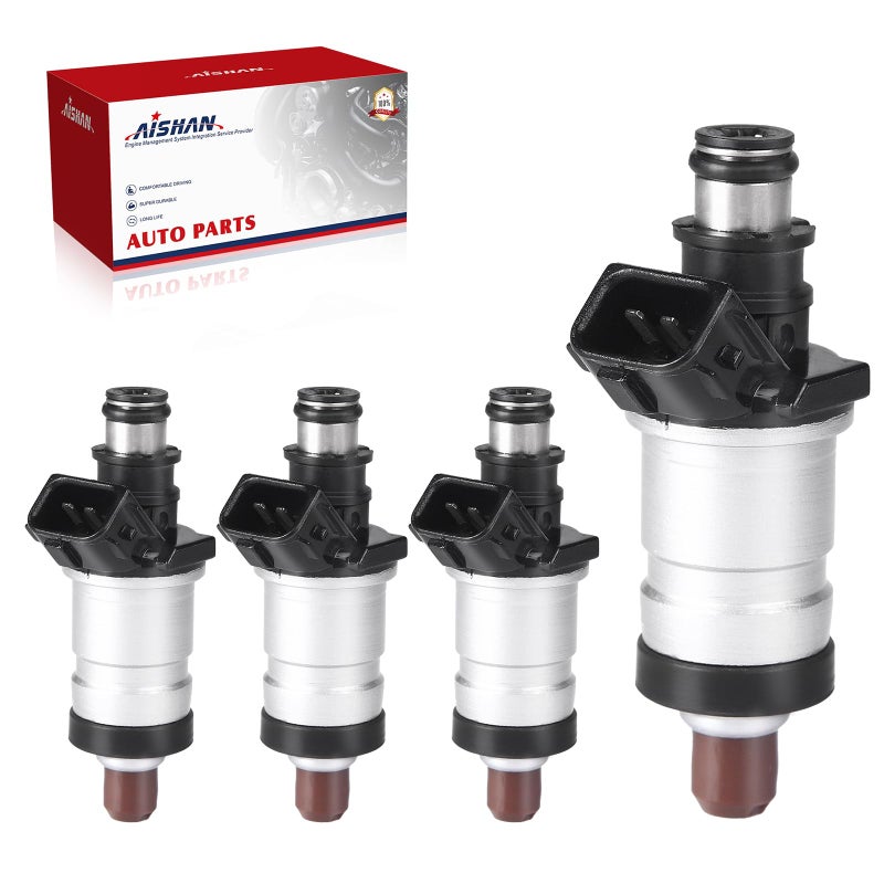 AISHAN 4PCS Fuel Injectors 1 Hole Compatible with Honda Accord Civic CRV Odyssey for Acura CL RL Integra Replace 06164P2J000 84212192