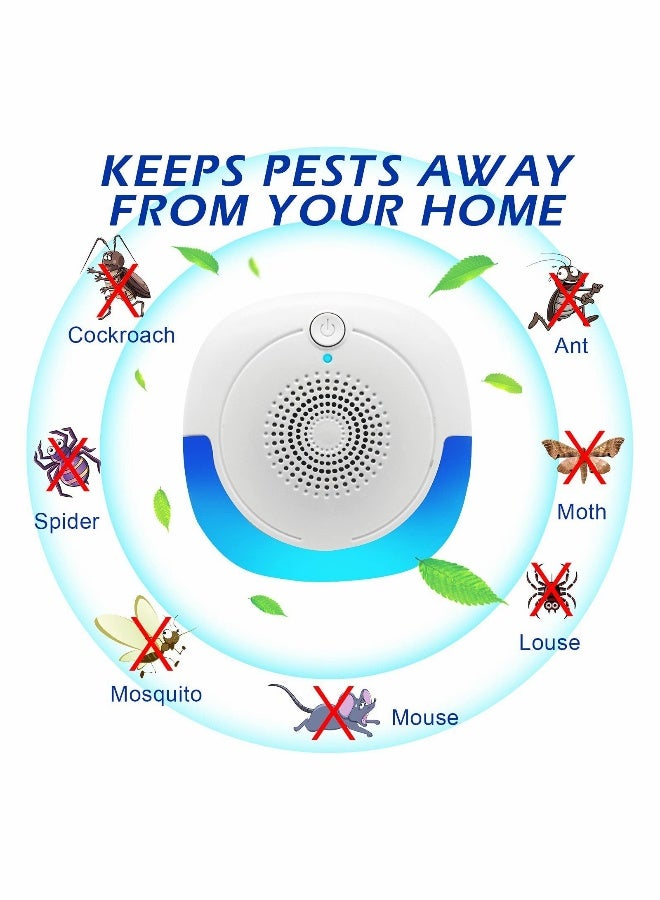 Generic Ultrasonic Pest Repeller 6 Packs Electronic Plug Control Mosquito Indoor for Home Office Bugs Roaches Spiders Flies Mosquitoes Bat Fleas Rodents - Image 3