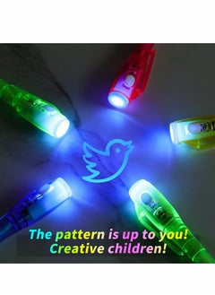 Y&D UV Pen, Invisible Ink 8Pcs Disappearing Pen with Light, Magic Marker for Secret Message Kids Party Favors Ideas Gifts, Drawing Writing Highlighter Funny Hidden  - Image 2