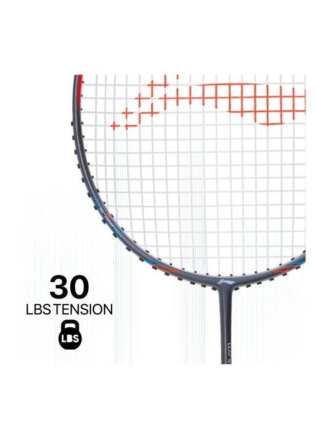 Li-Ning Li_Ning Wind Lite 800 Carbon Graphite Badminton Strung Badminton Racket with Full Racket Cover (Grey/Red) - Premium Badminton Racquets for Performance, Durability and Everyday Use - Image 3
