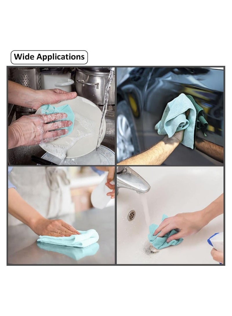 20pcs Microfiber Cleaning Cloth Removable Rag Reusable Cloth Tea Towel Hand Towel Washcloths Strong Absorbent Decontamination for Home Kitchen Cleaning - Image 5