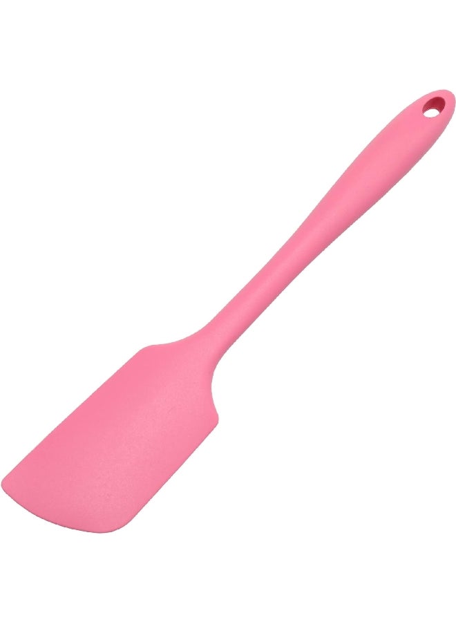 Chef Craft Premium Silicone Stain Resistant Angled Spatula Pink 11inch 13765 - Image 1
