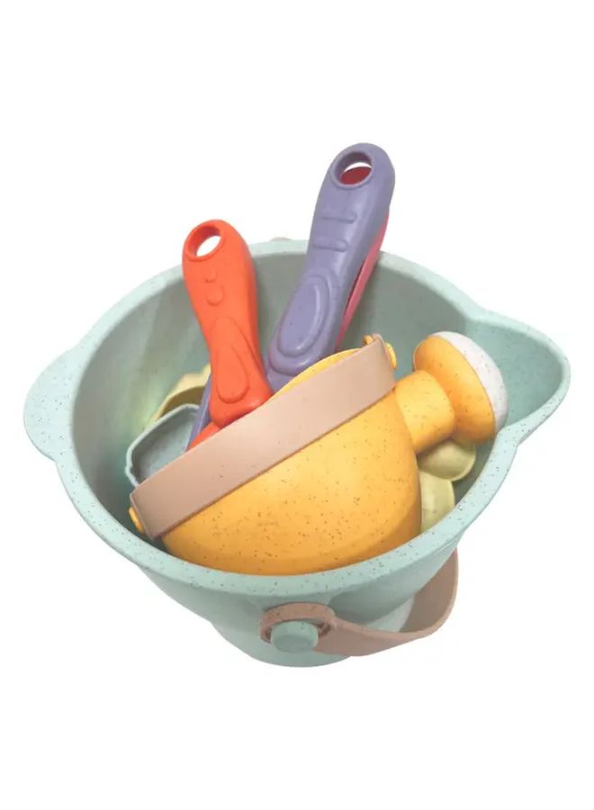17 Pcs Straw Beach Toy Set With Sand Molds And Mini Tools Colorful Plastic Playset For Kids Ideal Summer Gift Random Colors And Styles Beach Play Essentials Playful Design Durable Plastic - Image 5