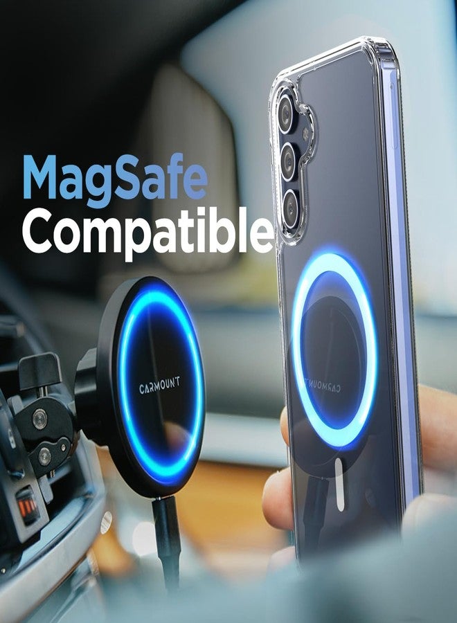 إنكاسد جراب Encased MAG لهاتف سامسونج جالاكسي A25 5G (2024) متوافق مع الشحن اللاسلكي MagSafe، غطاء مغناطيسي شفاف كريستالي MSCB332 - Image 4