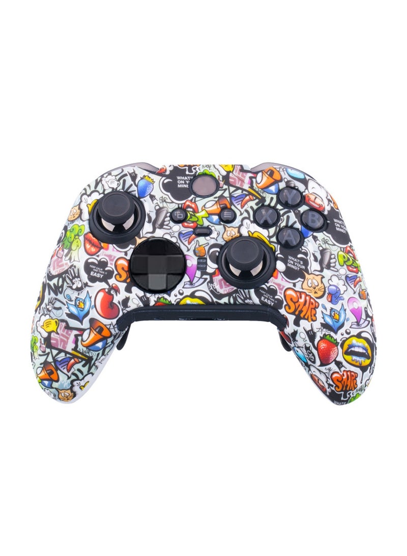 X-level غطاء حماية من السيليكون الناعم لجهاز تحكم Xbox Series S/X مع غطاء حماية للبشرة غير قابل للانزلاق ولا يتداخل مع غطاء حماية كامل لوحدة التحكم اللاسلكية Xbox Series S/X - Image 1