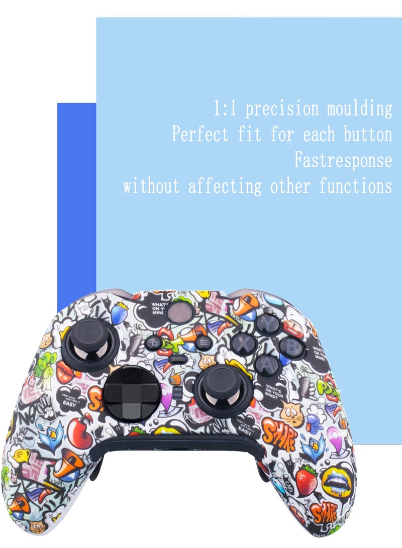 X-level غطاء حماية من السيليكون الناعم لجهاز تحكم Xbox Series S/X مع غطاء حماية للبشرة غير قابل للانزلاق ولا يتداخل مع غطاء حماية كامل لوحدة التحكم اللاسلكية Xbox Series S/X - Image 2