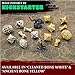 lynx DND Dice Set Set of 7 Polyhedral Skull Bone RPG Dice D20 D12D10 D10 D8 D6 D4 Sided Cool Unique Gift for Dungeons Dragons Warhammer DD Pathfinder D and D Accessories Yellow - Image 4