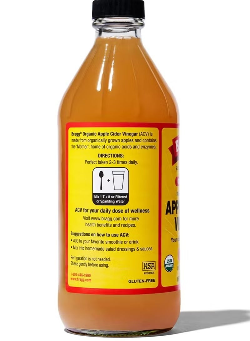 Bragg Organic Apple Cider Vinegar With the Mother 473ml - Image 2