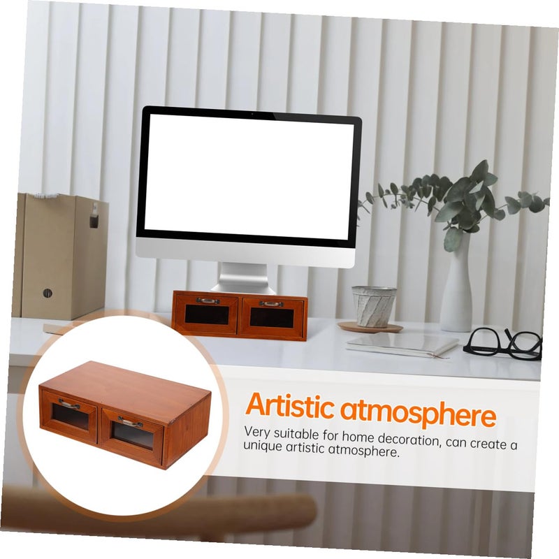 Computer Monitor Stand With Storage Shelf For Desk Space Saving Organizer - Image 5