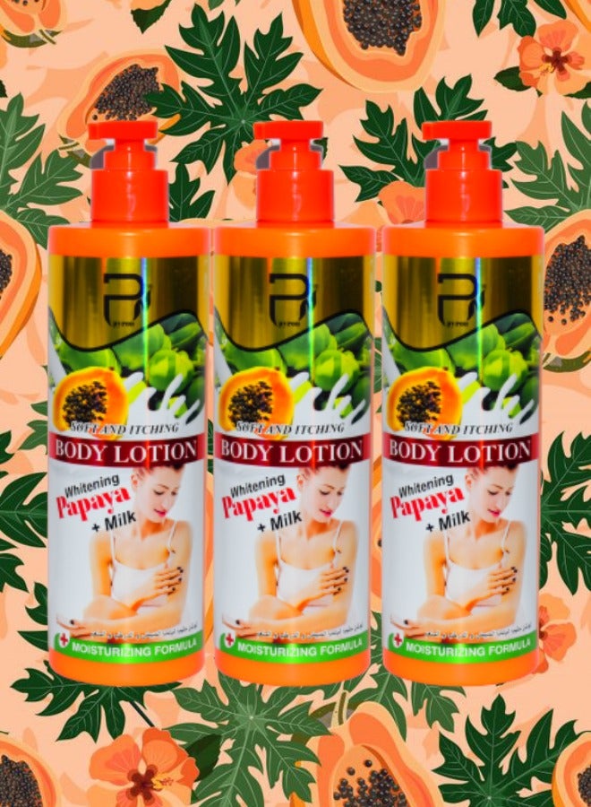 بيرون 3 قطع لوشن الجسم بالبابايا الناعم 500 جرام - Image 1