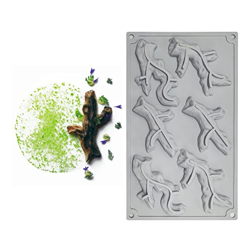 mostsom Silicone Nature Branch Designs Mold Fondant and Gum Paste Mold - Cake Decorating Supplies (Branch E) - Image 3