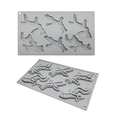 mostsom Silicone Nature Branch Designs Mold Fondant and Gum Paste Mold - Cake Decorating Supplies (Branch E) - Image 4