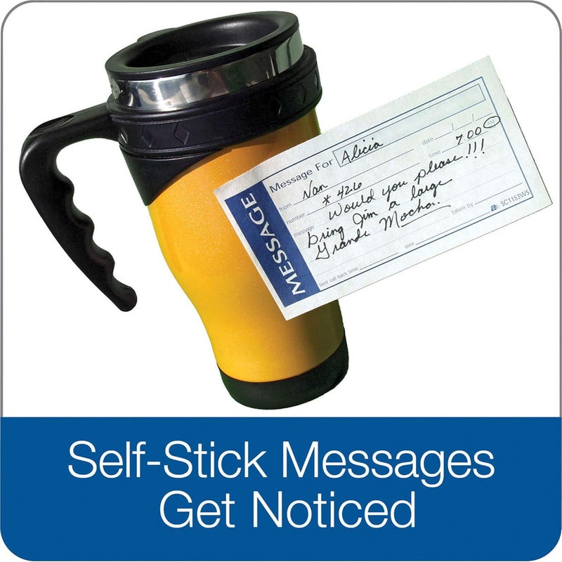 ADAMS Write 'N Stick Message Pad, 2-Part, Carbonless, Blue, 5-1/4" x 11", 200 Sets per Book (SC1153WS) (Pack of 2) - Image 2