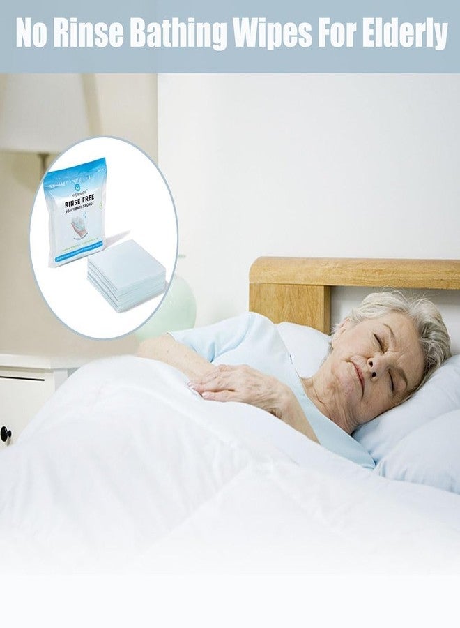 HYGIENJOY مناديل استحمام هايجين جوي - أكبر بنسبة 21%، لا تحتاج للشطف - إسفنجات استحمام بدون شطف، مشبعة بالصابون، مناديل استحمام جافة لكبار السن، للتخييم، المشي لمسافات طويلة، صالة الألعاب الرياضية، مستلزمات ما بعد الجراحة، (25 منديل) - Image 4