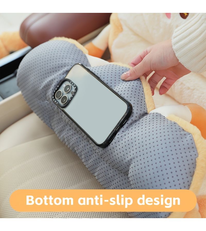 Cute Cookies Plush Car Seat Cushion Warm Practical Easy To Install Charming Car Accessory Great Gift For Friends - Image 3