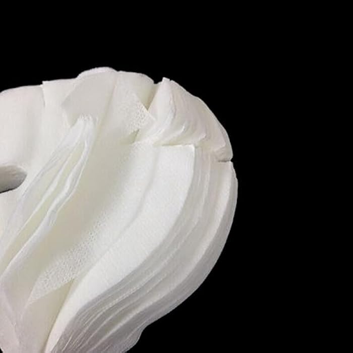 Jilukibo Pre-cut Cotton Facial Mask Paper Sheets with 100 Pcs Eye Mask Paper, Disposable White DIY Natural Spa Skin Care Fiber Paper for Women, Non Woven Beauty Face Masks for Home Spa Travel (100 Pack ) - Image 4