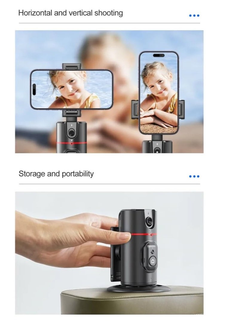 AI Auto Camera PTZ Detachable 360° unmanned Smart Rotation Auto Face Tracking Camera Phone Holder Desktop Gimbal - Image 4