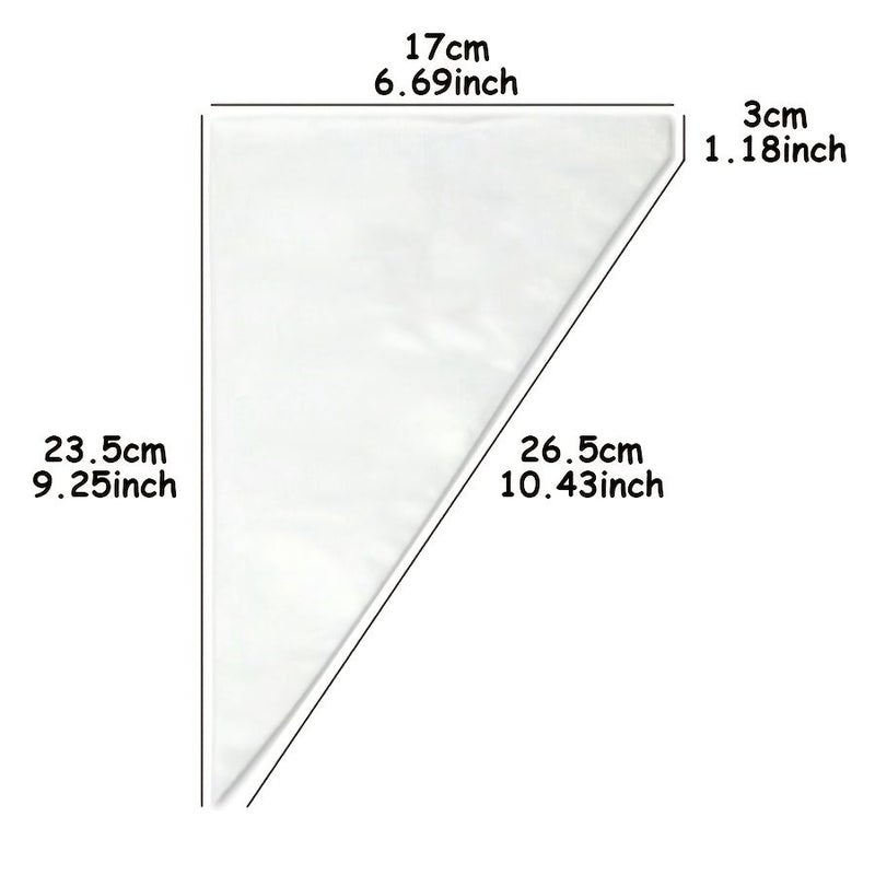 300 Heavy Duty Plastic Piping Bags Extra Large Size 300 Pcs Thickened Disposable Durable And Flexible Food Grade Contact Material For Professional Baking Cake Decorating Cupcakes Fondant And Heavy Cream Frosting - Image 3