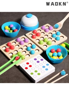 WAOKN Children's test tube bead matching game, educational color cognitive exercise, hand-eye coordination ability, Montessori early education  - Image 2