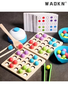 WAOKN Children's test tube bead matching game, educational color cognitive exercise, hand-eye coordination ability, Montessori early education  - Image 4