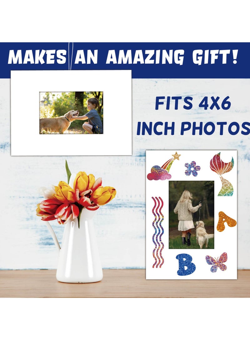 عام مجموعة إطارات الصور الزخرفية للأطفال - ملصقات سحرية لامعة ونقاط زخرفية: اصنعوا ذكريات مبهرة مع أطفالكم عبر تصميم إطارات صور شخصية فريدة - Image 4