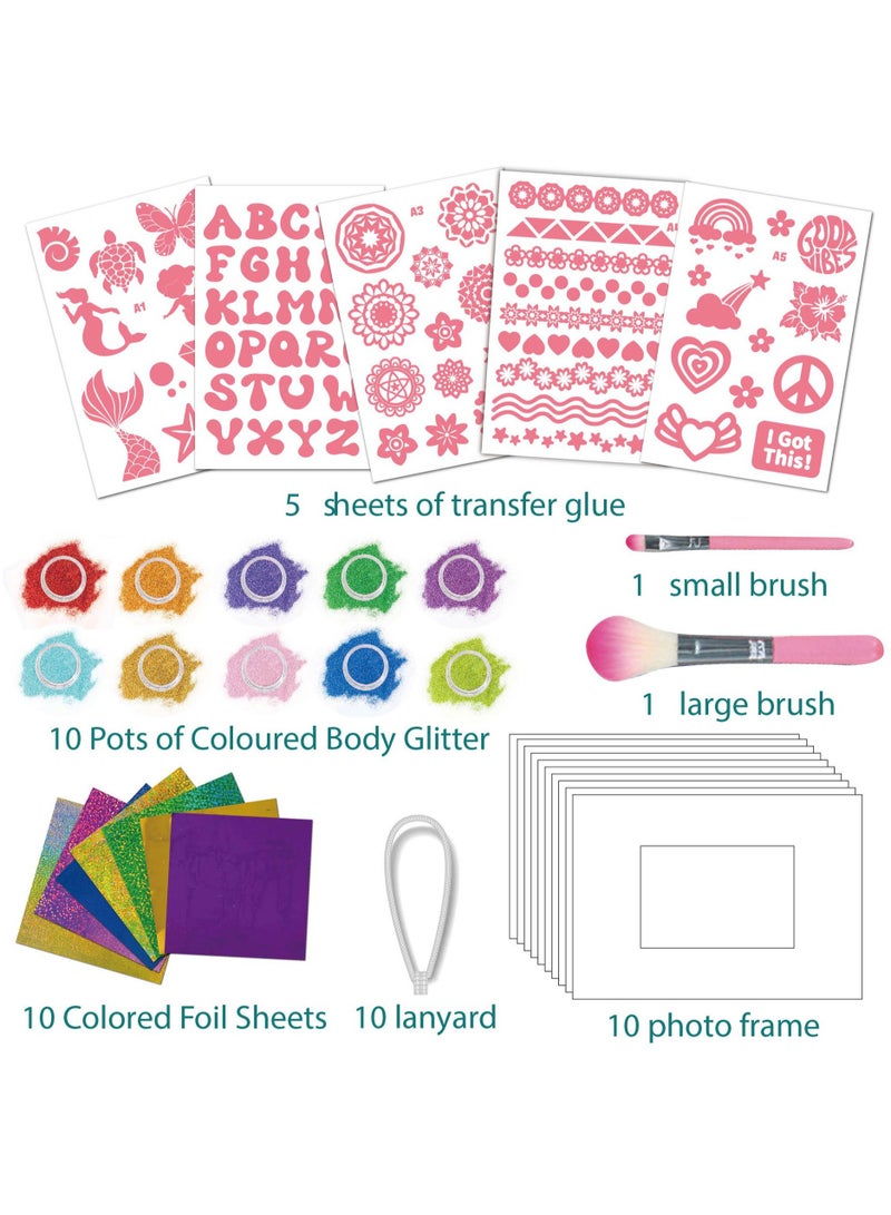 عام مجموعة إطارات الصور الزخرفية للأطفال - ملصقات سحرية لامعة ونقاط زخرفية: اصنعوا ذكريات مبهرة مع أطفالكم عبر تصميم إطارات صور شخصية فريدة - Image 3