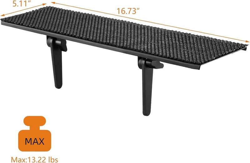 Bracwiser No Drill TV Top Shelf 16.7 inch Wide Monitor Top Mounting Bracket Platform Holds Speaker, AV Receiver, Media Box, Game Console and More, CS106XM - Image 3