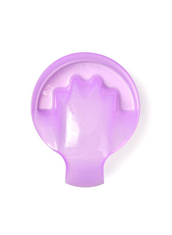 EELHOE Nail Art Bowl Hand Soak Off Nail Removal Tray Purple - Image 3