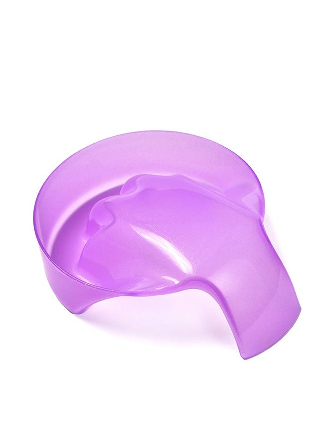 EELHOE Nail Art Bowl Hand Soak Off Nail Removal Tray Purple - Image 1