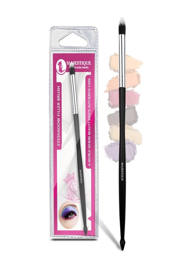Majestique Premium Eyeshadow Filler Brush for Powder, Cream, Gel and Wax Creates Natural Looking Brows Effortlessly and Stays on All Day, Eye Blending Brush - Jet Black for Women and Girls -FC39 - Image 1