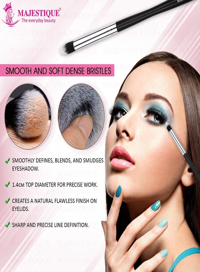 Majestique Premium Eyeshadow Filler Brush for Powder, Cream, Gel and Wax Creates Natural Looking Brows Effortlessly and Stays on All Day, Eye Blending Brush - Jet Black for Women and Girls -FC39 - Image 5