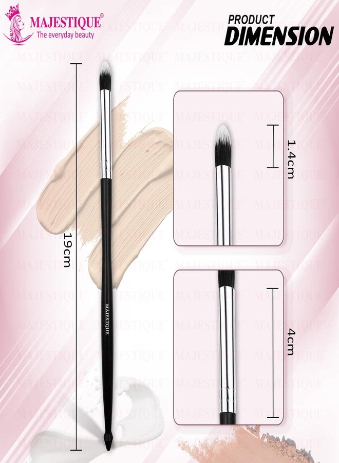 Majestique Premium Eyeshadow Filler Brush for Powder, Cream, Gel and Wax Creates Natural Looking Brows Effortlessly and Stays on All Day, Eye Blending Brush - Jet Black for Women and Girls -FC39 - Image 2
