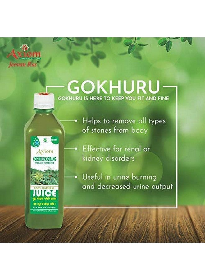 Axiom Gokhuru Juice 500ml | Immunity Booster | No Added Colour | No Added Flavour | WHO GMP GLP Certified Product - Image 2