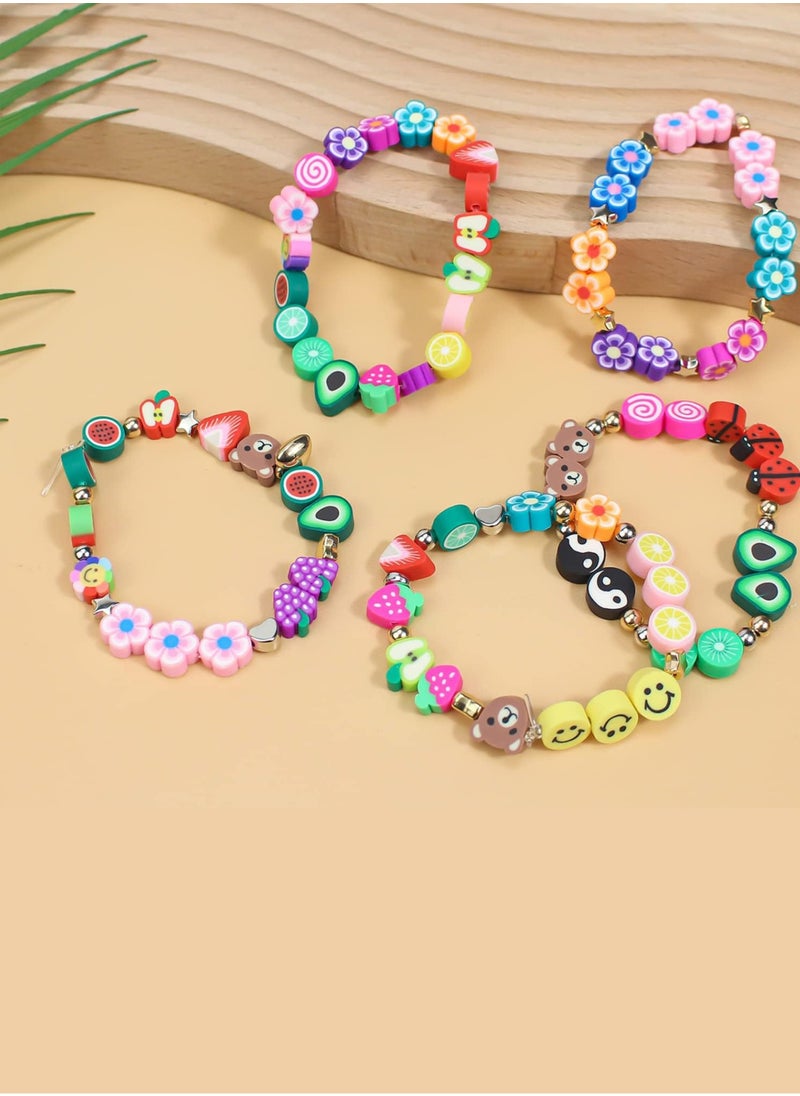 1000 Pcs Polymer Clay Beads Bracelet Making Kit – 24 Styles of Cute Fun Beads, Charms for DIY Jewelry, Bracelets, Necklaces, Earrings – Ideal Craft Set for Women and Girls with Storage Box - pzsku/Z60F5F40F0AD2DD1391C4Z/45/_/1730839007/59a11a2a-a7f6-4602-9a52-409e5e49433b