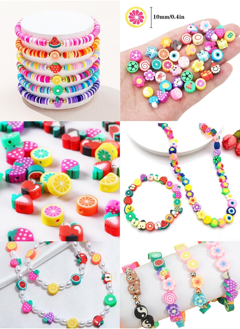 1000 Pcs Polymer Clay Beads Bracelet Making Kit – 24 Styles of Cute Fun Beads, Charms for DIY Jewelry, Bracelets, Necklaces, Earrings – Ideal Craft Set for Women and Girls with Storage Box - pzsku/Z60F5F40F0AD2DD1391C4Z/45/_/1730839037/7097514b-3dfe-45c5-a4b2-6cef2cd343fd